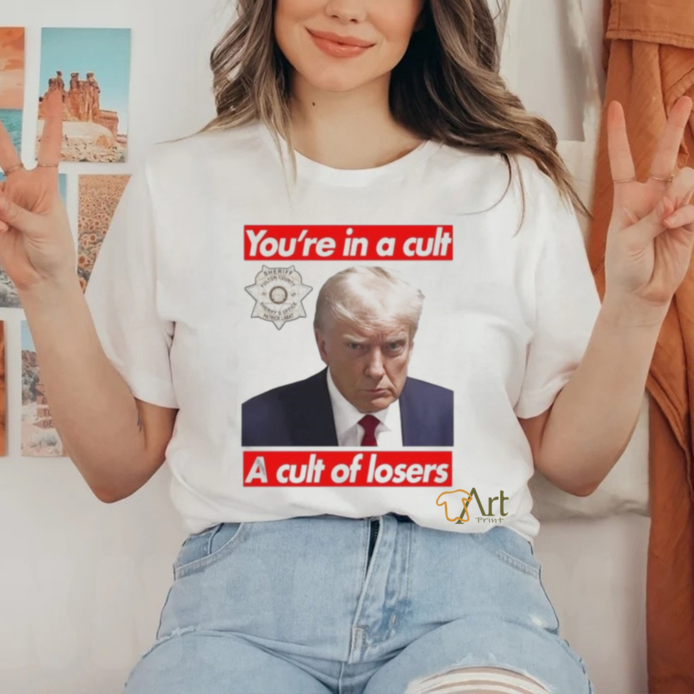Design you’re In A Cult A Cult Of Losers Traitor Trump Mugshot T shirt Design you’re In A Cult A Cult Of Losers Traitor Trump Mugshot T shirt