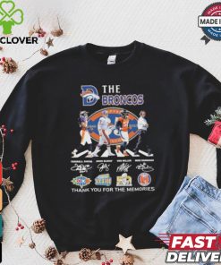Designs The Denver Broncos Thank You For The Memories T Shirt