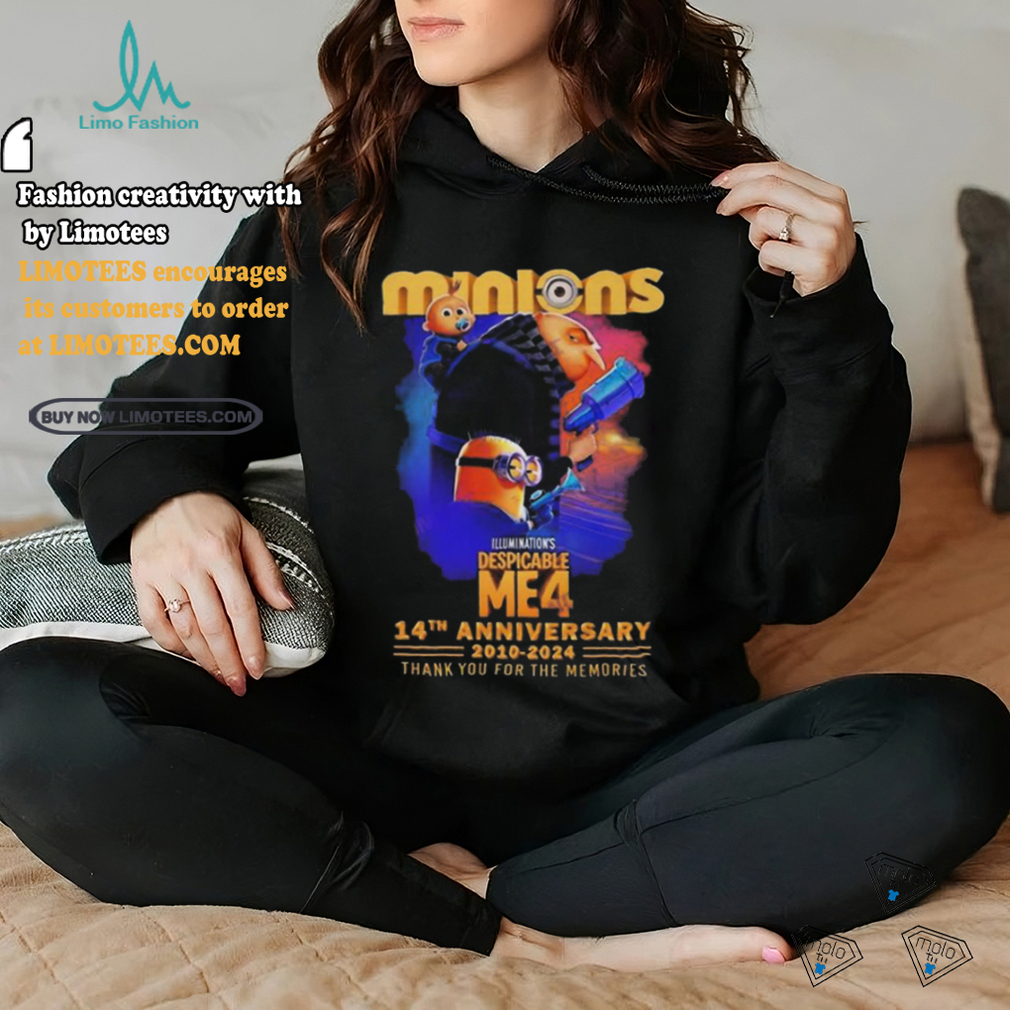 Despicable Me 4 Minions 14th Anniversary 2010 2024 Thank You For The Memories T shirt Despicable Me 4 Minions 14th Anniversary 2010 2024 Thank You For The Memories T shirt