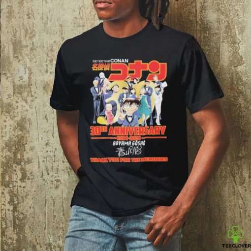 Detective Conan 30th Anniversary 1994 2024 Thank You For The Memories Signature Shirt