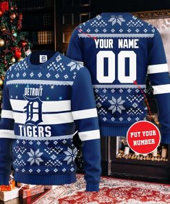 Detriot Tigers Personalized Custom Christmas Sweater