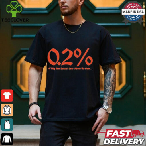 Detroit Baseball 0.2% Chance A City That Doesn’t Care About The Odds Shirt