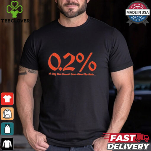 Detroit Baseball 0.2% Chance A City That Doesn’t Care About The Odds Shirt