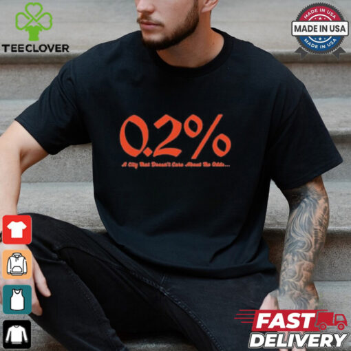 Detroit Baseball 0.2% Chance A City That Doesn’t Care About The Odds Shirt