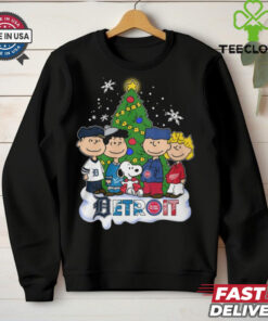 Detroit City Sport Merry Christmas 2024 T Shirt Recovered