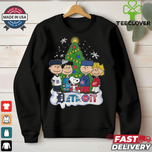 Detroit City Sport Merry Christmas 2024 T Shirt Recovered