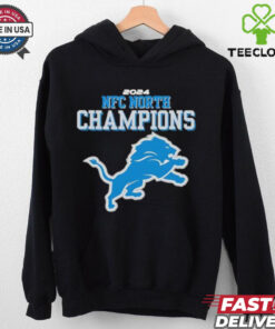 Detroit Football 2024 NFC North Division Champions Lions Logo Shirt