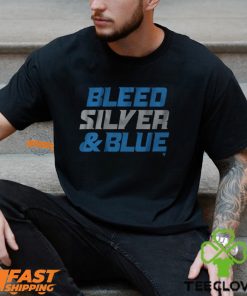 Detroit Football Bleed Silver & Blue Shirt