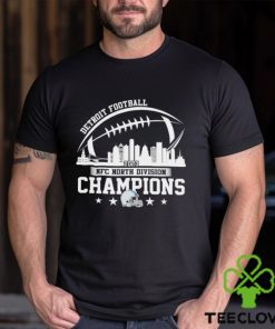 Detroit Football Skyline 2023 NFC North Champions Shirt