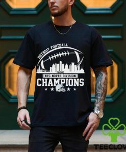 Detroit Football Skyline 2023 NFC North Champions Shirt