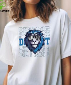 Detroit Gameday Tailgate Football Head Lion wear glasses shirt