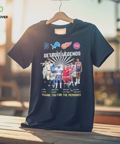 Detroit Legends Sport thank you for the memories signatures hoodie, sweater, longsleeve, shirt v-neck, t-shirt