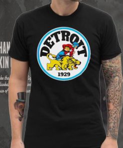 Detroit Lions 1929 Player and lion Logo Shirt