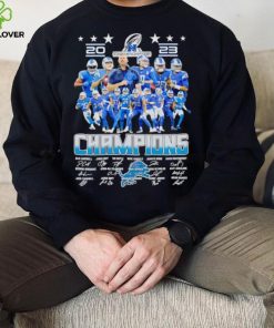 Detroit Lions 2023 NFC Champions signatures hoodie, sweater, longsleeve, shirt v-neck, t-shirt