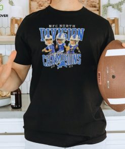 Detroit Lions 2023 NFC North Division Champions Big Head Players Signatures Essentials T Shirt