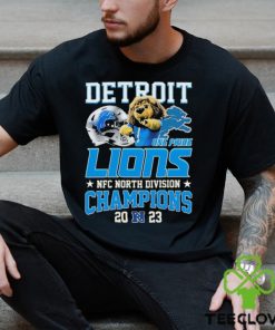 Detroit Lions 2023 NFC North Division Champions Roary Mascot One Pride Shirt