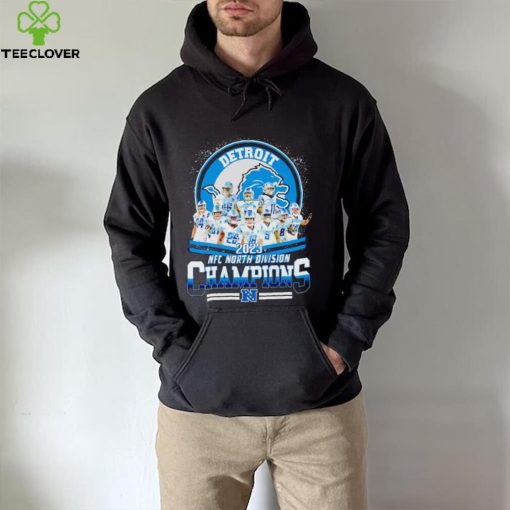 Detroit Lions 2023 NFC North Division Champions player signatures hoodie, sweater, longsleeve, shirt v-neck, t-shirt