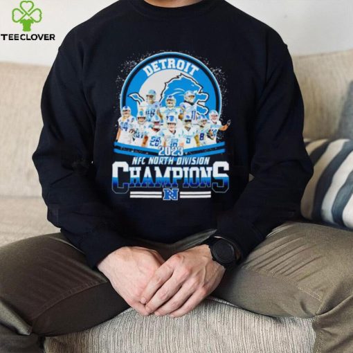 Detroit Lions 2023 NFC North Division Champions player signatures hoodie, sweater, longsleeve, shirt v-neck, t-shirt