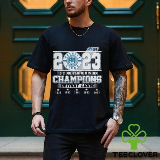 Detroit Lions 2023 North Division Champions 90 seasons sports shirt