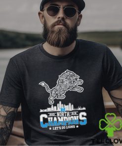 Detroit Lions 2023 Skyline North Champions Let’s Go Lions Shirt