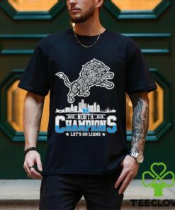 Detroit Lions 2023 Skyline North Champions Let’s Go Lions Shirt