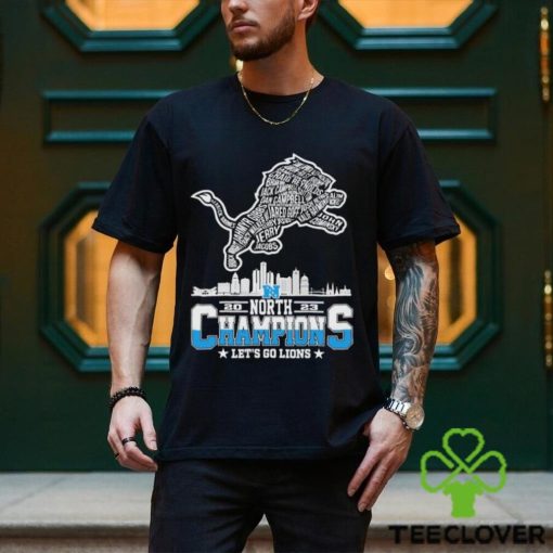 Detroit Lions 2023 Skyline North Champions Let’s Go Lions Shirt