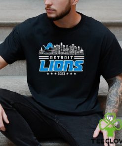 Detroit Lions 2023 Skyline Players Name Shirt