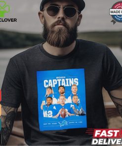 Detroit Lions 2024 Captains Anzalone Sewell Hutchinson Reeves Maybin Goff St. Brown shirt 1 Detroit Lions 2024 Captains Anzalone Sewell Hutchinson Reeves Maybin Goff St. Brown shirt