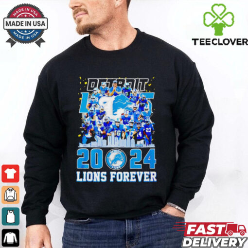 Detroit Lions 2024 Lions forever city skyline shirt