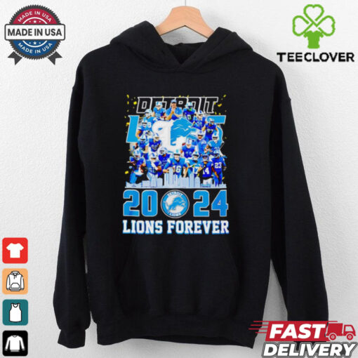 Detroit Lions 2024 Lions forever city skyline shirt