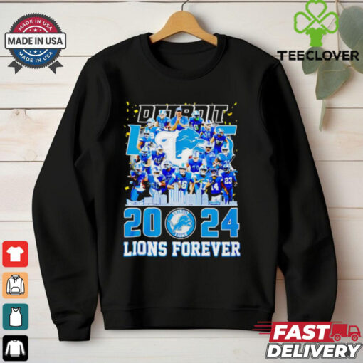 Detroit Lions 2024 Lions forever city skyline shirt