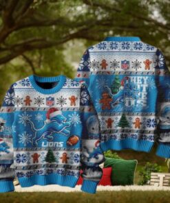 Detroit Lions 2024 They Not Like Us Lions Christmas Ugly Sweater