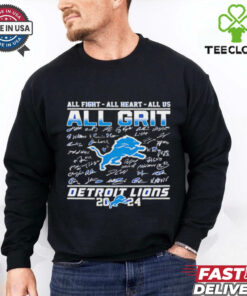 Detroit Lions 2024 all right all heart all us signature shirt