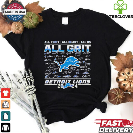 Detroit Lions 2024 all right all heart all us signature shirt