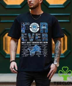 Detroit Lions 90 Seasons Forever Not Just When We Win 2024 Signatures Shirt