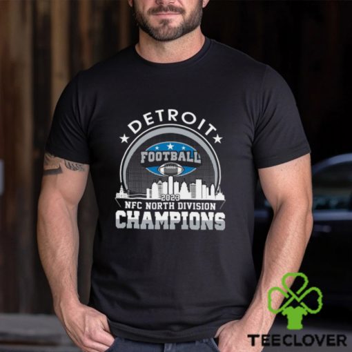 Detroit Lions American Football 2023 Nfc North Champions Skyline Tshirt