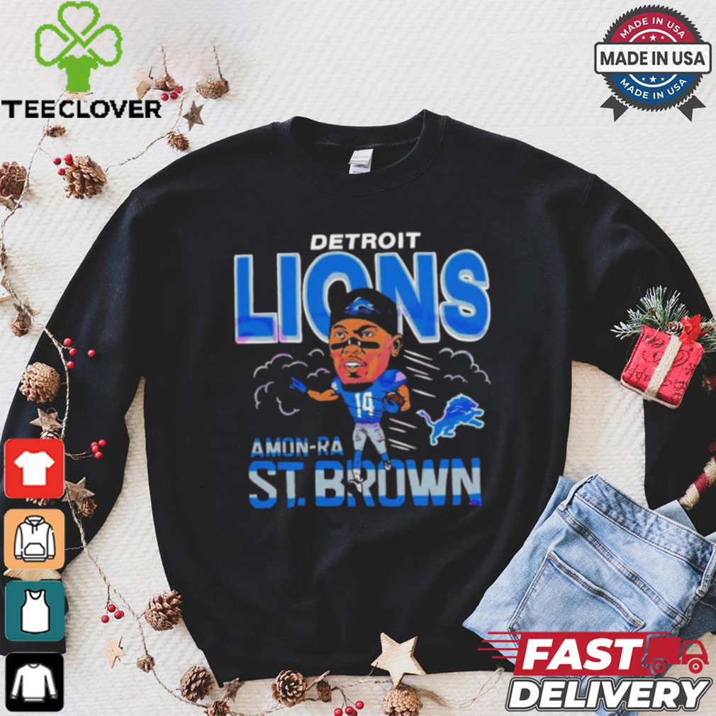 Detroit Lions Amon Ra St Brown Football Player T Shirt Detroit Lions Amon Ra St Brown Football Player T Shirt