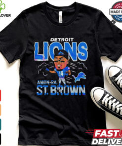 Detroit Lions Amon Ra St Brown Football Player T Shirt