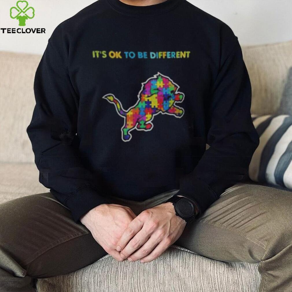 Detroit Lions Autism Its Ok To Be Different Shirt Detroit Lions Autism Its Ok To Be Different Shirt