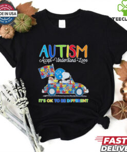 Detroit Lions Autism accept understand love it’s ok to be different shirt