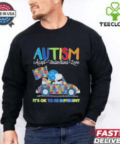 Detroit Lions Autism accept understand love it’s ok to be different shirt