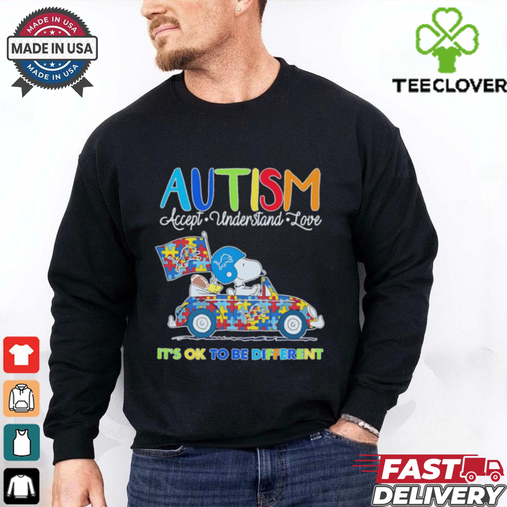 Detroit Lions Autism accept understand love it’s ok to be different shirt Detroit Lions Autism accept understand love it’s ok to be different shirt