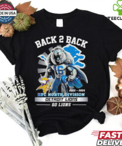 Detroit Lions Back To Back 2023 2024 NFC North Champions Go Lions Shirt