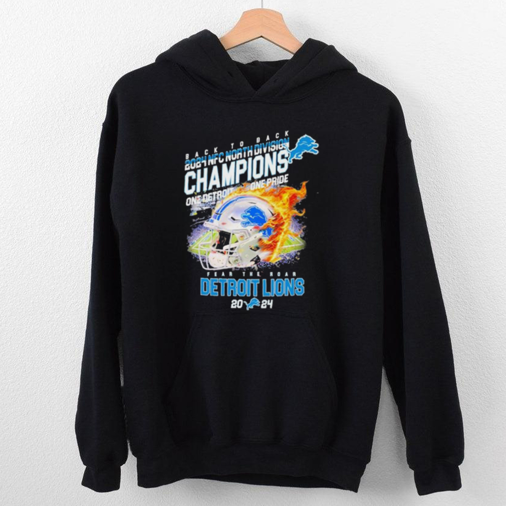 Detroit Lions Back To Back 2024 NFC North Champions Fear The Roar Shirt Detroit Lions Back To Back 2024 NFC North Champions Fear The Roar Shirt