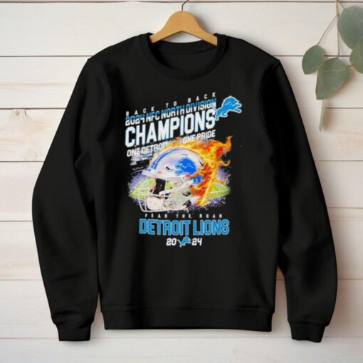 Detroit Lions Back To Back 2024 NFC North Champions Fear The Roar Shirt