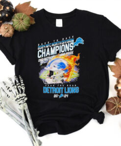 Detroit Lions Back To Back 2024 NFC North Champions Fear The Roar Shirt
