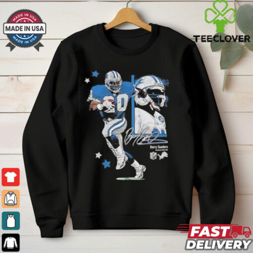 Detroit Lions Barry Sander signature 90s vintage shirt