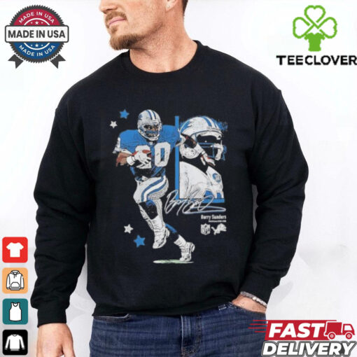 Detroit Lions Barry Sander signature 90s vintage shirt