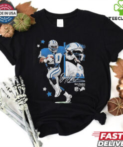 Detroit Lions Barry Sander signature 90s vintage shirt