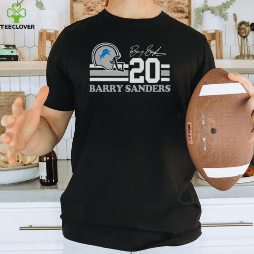 Detroit Lions Barry Sanders 20 Signature T hoodie, sweater, longsleeve, shirt v-neck, t-shirt